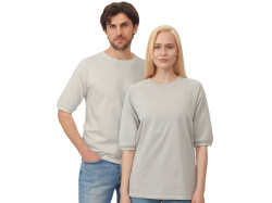 Футболка c рукавом реглан «Warsaw» унисекс, Размер S, Цвет жемчужно-серый