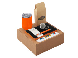 Набор «Writea» с ежедневником, ручкой и термокружкой, Цвет оранжевый