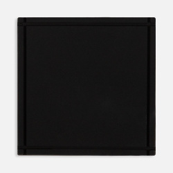 Лейбл из ПВХ Dzeta, L, черный, 5х5х0,2 см