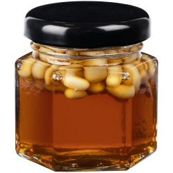 Мед Bee To Bear Mini ver.2, с кедровыми орехами, 5х4,5х5 см