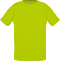 Футболка унисекс Sporty 140, зеленый неон, XXS–XXXL
