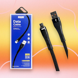 Кабель USB MRM MR30m USB-Micro, длина 1000мм, ток 3.1А, черный / Прочность и высокая скорость передачи данных