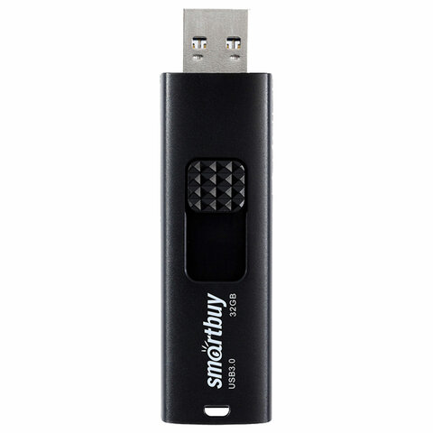 Флеш-диск 32 GB SMARTBUY Fashion USB 3.0, черный, SB032GB3FSK