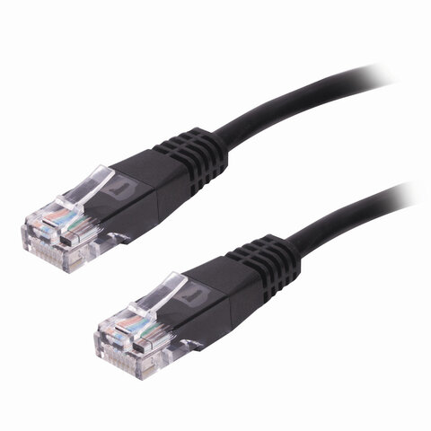 Кабель (патчкорд) UTP 5E категория, RJ-45, 5 м, SONNEN, для подключения Интернета по локальной сети LAN, 513124