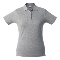 Рубашка поло женская Surf Lady, серый меланж, XS–XXL