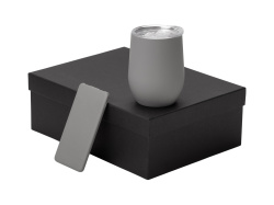 Подарочный набор «COLOR IT» с термокружкой и повербанком, Размер 5000 mAh, Цвет серый