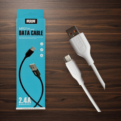 Кабель USB MRM MR21m USB-Micro, длина 1000мм, ток 2.4А, белый / Надежность и удобство для ежедневного использования