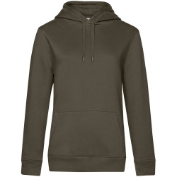 Толстовка с капюшоном женская Queen, хаки, XS–XXL
