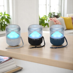 Портативная Bluetooth-колонка TG-325, RGB-подсветка, 1200 мАч, влагозащита, цвет в ассортименте / Атмосферный звук с ярким светом