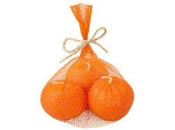 Набор свечей «Мандарины в сетке», без аромата, Цвет оранжевый
