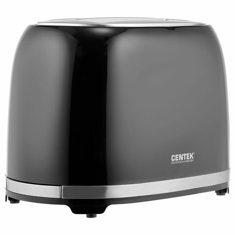 Тостер CENTEK CT-1432, 850 Вт, 2 тоста, 7 режимов, пластик, черный, CT-1432 BLACK