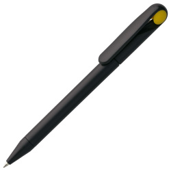 Ручка шариковая Prodir DS1 TMM Dot, черная с желтым, 14х1,1 см