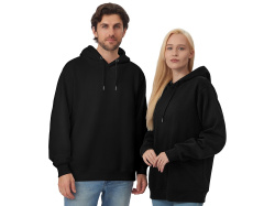 Толстовка с капюшоном оверсайз «Lisbon» унисекс, Размер XL, Цвет черный