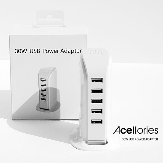 USB Power Adapter на 5 выходов (интеллектуальное определение тока)