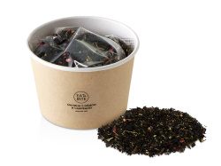 Чай черный «Малина с медом и чабрецом», 50 гр., Цвет бежевый