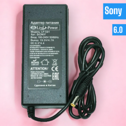 Блок питания для ноутбука Sony LP591 19.5V/4.7A Разъем 6.0 игла / Компактный и мощный