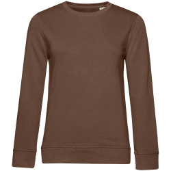 Свитшот женский BNC Inspire (Organic), коричневый (мокко), XS–XXL