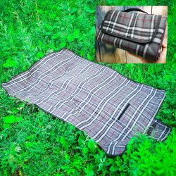 Плед (коврик) складной для пикника с непромокаемой подкладкой, 110х150 см