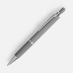 Ручка шариковая Chromos Soft Touch, серая, 13,9х1,1 см
