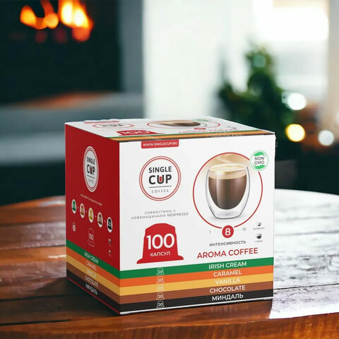 Кофе в капсулах 100 порций "Aroma 5 вкусов" для кофемашин Nespresso, SINGLE CUP