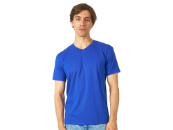 Футболка "Heavy Super Club" мужская с V-образным вырезом, Размер M, Цвет синий классический