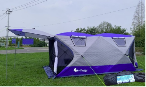 Утепленная трёхслойная Зимняя палатка MIR-2023 200*400*170см без пола