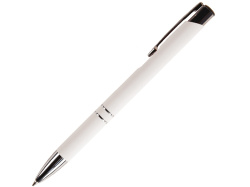 Ручка металлическая шариковая FAMILY MELAN, soft touch, Цвет белый