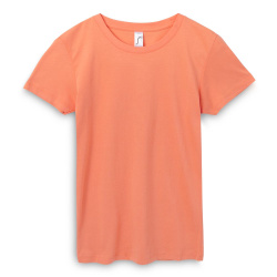 Футболка женская Regent Women, оранжевая (абрикосовая), S–XXL