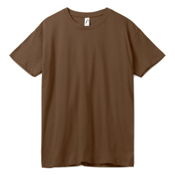 Футболка унисекс Regent 150, коричневая, XS–XXL