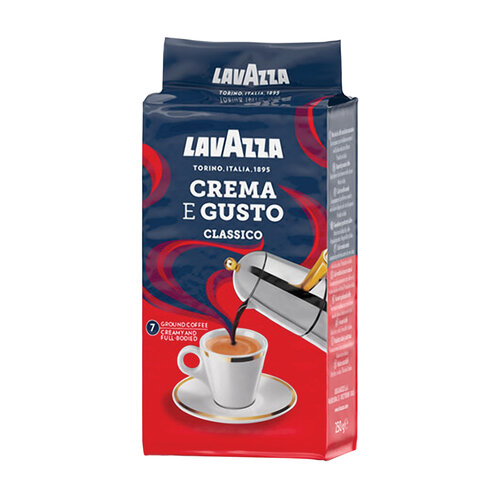 Кофе молотый LAVAZZA "Crema E Gusto" 250 г, ИТАЛИЯ, 3876