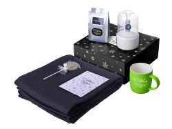 Подарочный набор «Re:Haven» с пледом, увлажнителем и кружкой, Цвет зеленое яблоко