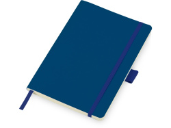 Блокнот А5 в гибкой обложке «Vision 2.0» soft-touch, Размер А5, Цвет синий