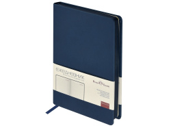 Ежедневник А5 «Megapolis Color» soft-touch, Цвет темно-синий
