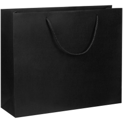Пакет бумажный Arc L, черный, 43x35x12 см