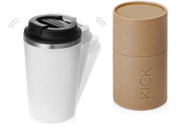 Герметичная термокружка на присоске «Kick», 350 мл, Цвет белый