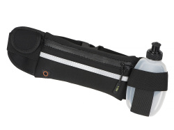 Спортивная сумка с бутылкой для бега «Marathon», Цвет черный