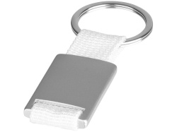 Брелок «Alvaro», Цвет серебристый/белый