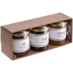 Набор соусов к мясу и сырной тарелке Sweet Aid, 22х8,7х7 см