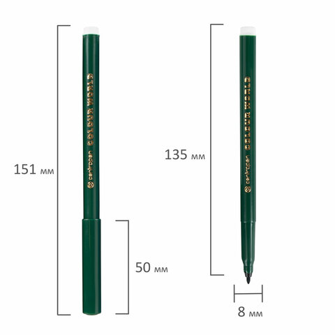 Фломастеры 12 ЦВЕТОВ CENTROPEN "Colour World", круглые, смываемые, 7550/12TP, 7 7550 1284