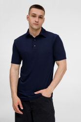 Рубашка поло унисекс Senti, темно-синяя, XS–4XL