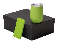 Подарочный набор «COLOR IT» с термокружкой и повербанком, Размер 10000 mAh, Цвет зеленое яблоко