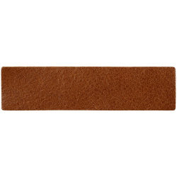 Лейбл кожаный Pasek, S, горчичный, 2х8 см