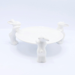 Тарелочка для сладостей &amp;quot;Воришки&amp;quot; (NEW), 23.5 см, Белый