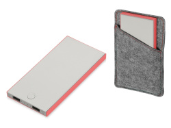 Внешний аккумулятор «NEO NS100R», 10000mAh, Цвет серый/красный