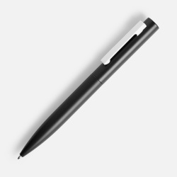 Ручка шариковая Inkolor, черная с белым, 13,7х1,1 см