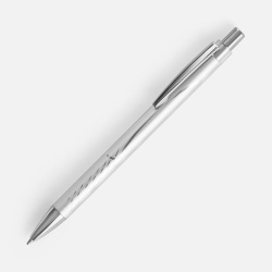 Ручка шариковая SparkLine, серебристая, 14,5х1 см