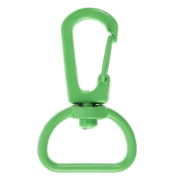 Застежка-карабин Snap Hook, M, зеленый неон, 2,5х4 см