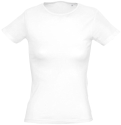 Футболка женская Miami 170, белая, XS–XL