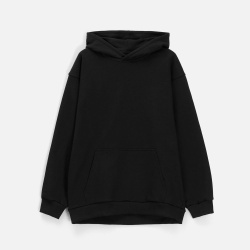 Худи унисекс оверсайз Songo, черное, XS–4XL