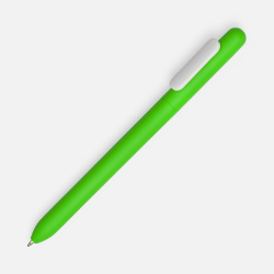 Ручка шариковая Swiper Soft Touch, зеленая с белым, 14,3х1,0 см